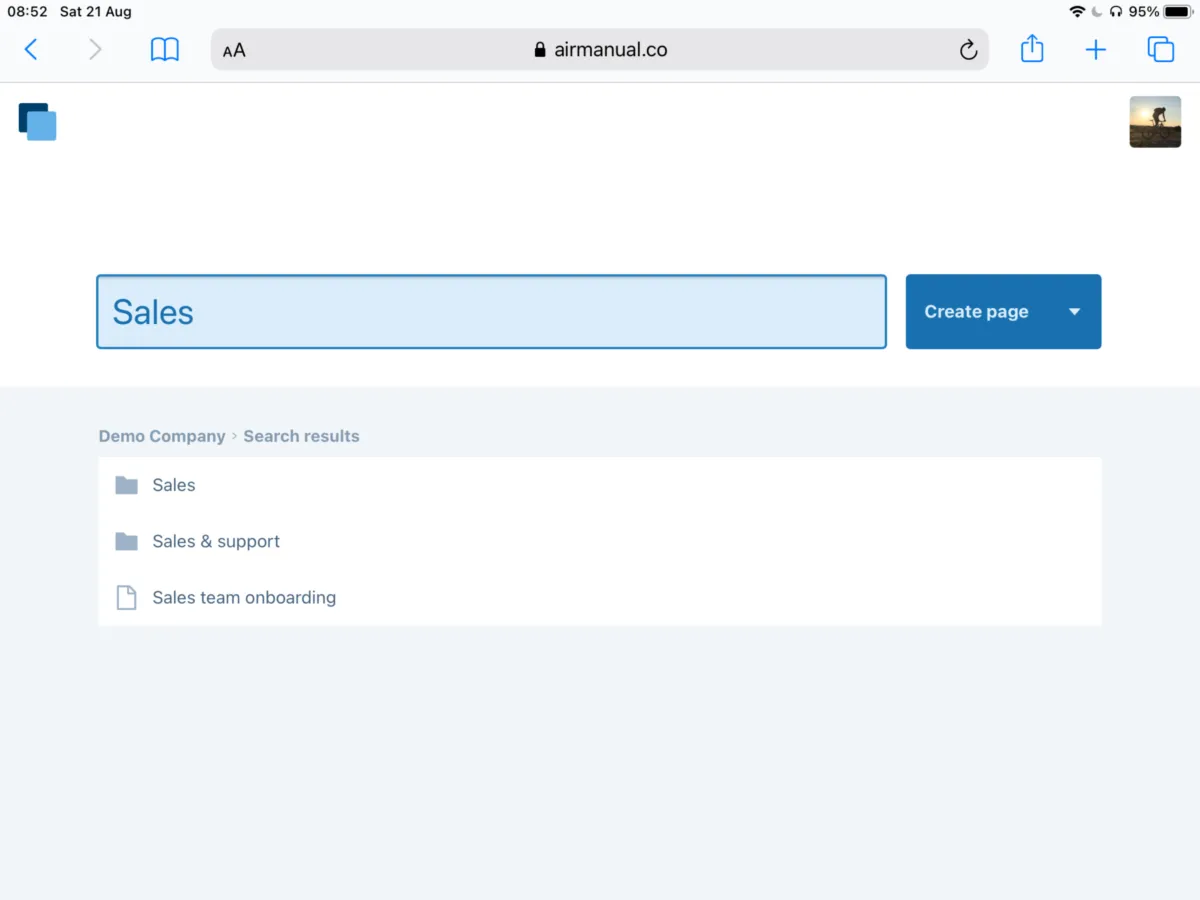 Interface AirManual: fonctionnalités, prix, alternatives