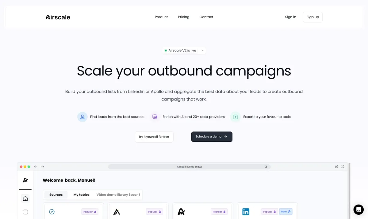 Interface Airscale : fonctionnalités, prix, alternatives