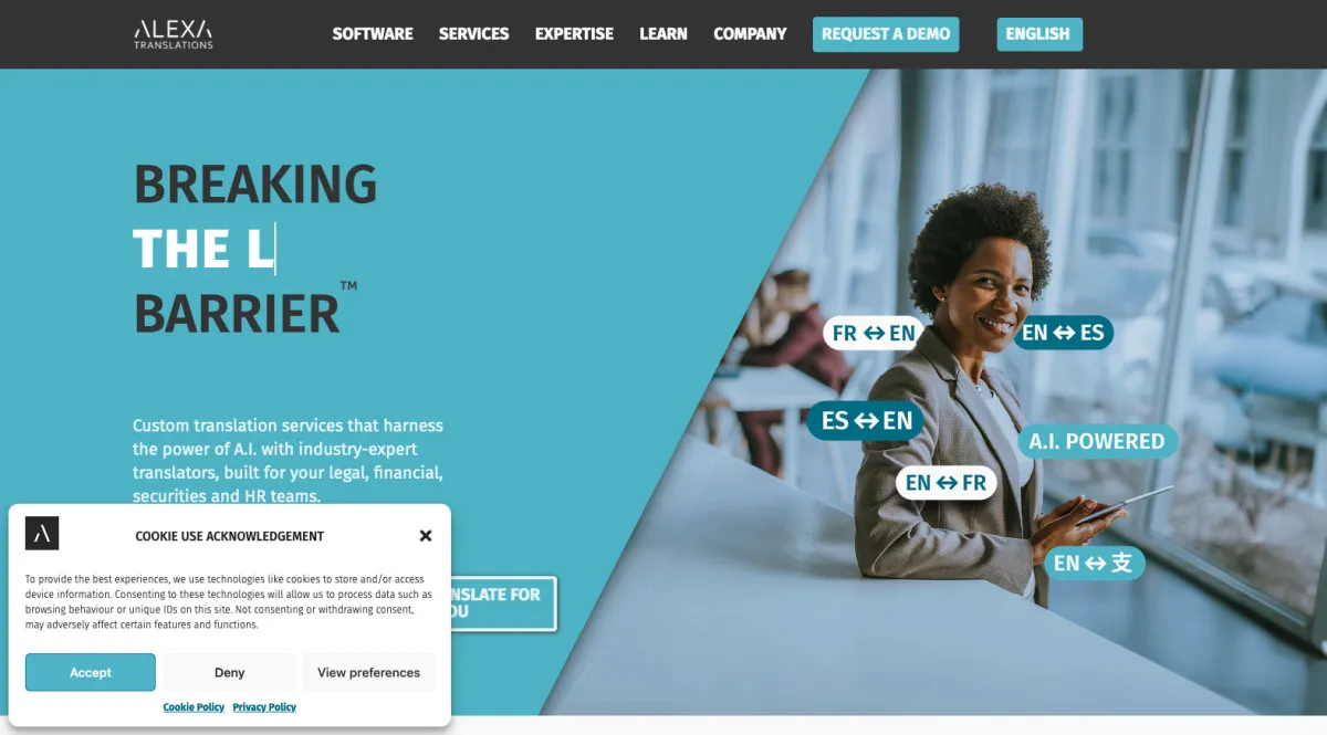Interface Alexa Translations : fonctionnalités, prix, alternatives
