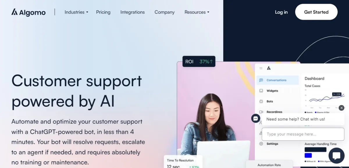 Algomo: avis sur le logiciel de chatbot: fonctionnalités, avantages, inconvénients et tarifs