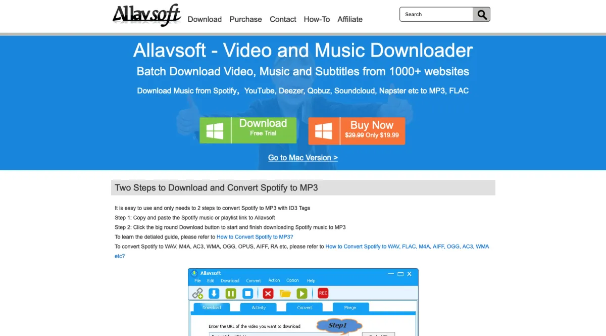 Interface Allavsoft : fonctionnalités, prix, alternatives