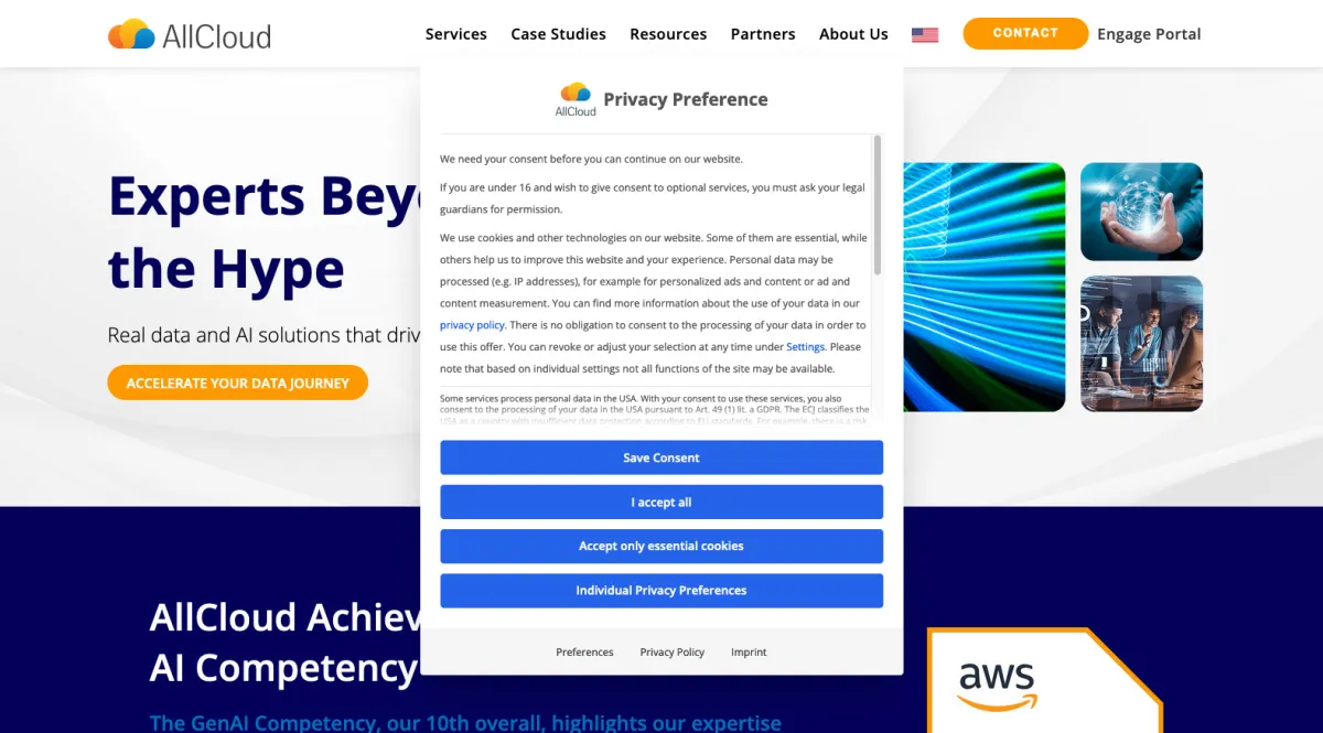 Interface AllCloud : fonctionnalités, prix, alternatives