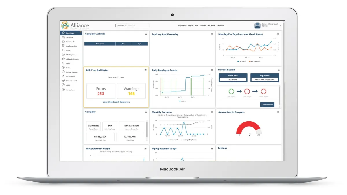 Notre avis sur AllianceHCM : un logiciel RH (gestion des ressources humaines) à découvrir
