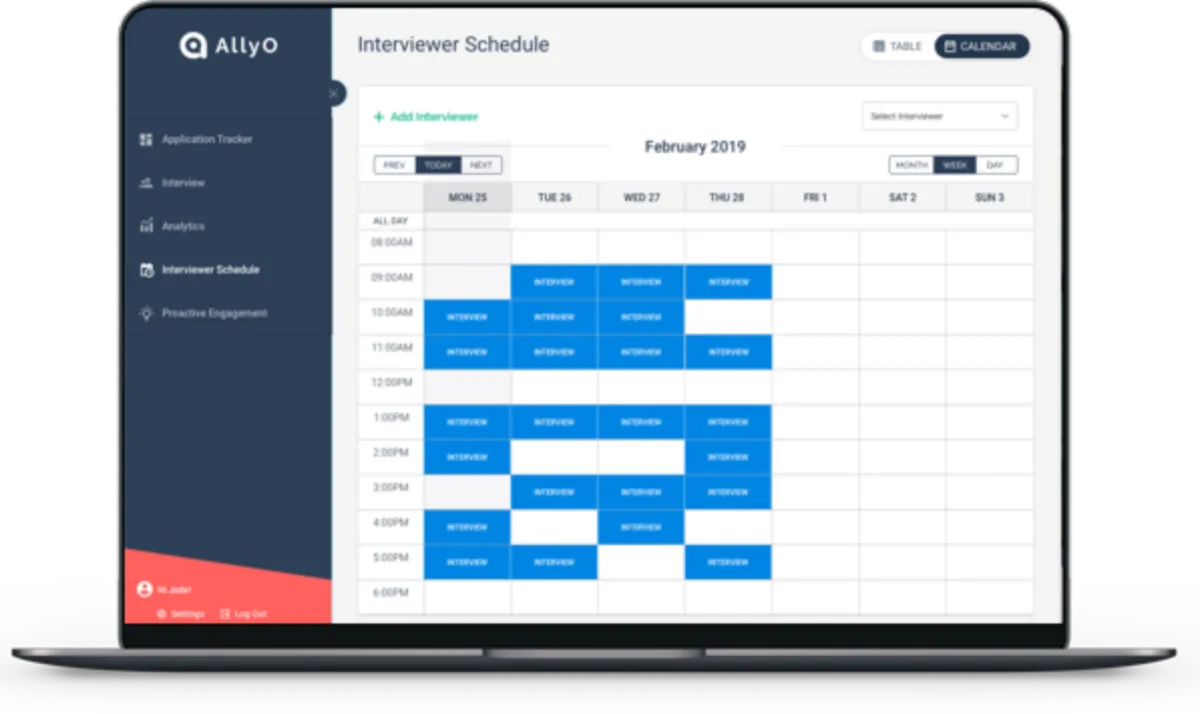 Interface AllyO: fonctionnalités, prix, alternatives