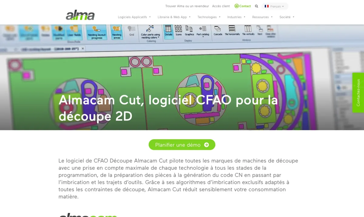 Notre avis sur AlmaCAM Cut : un logiciel pour l'industrie à découvrir