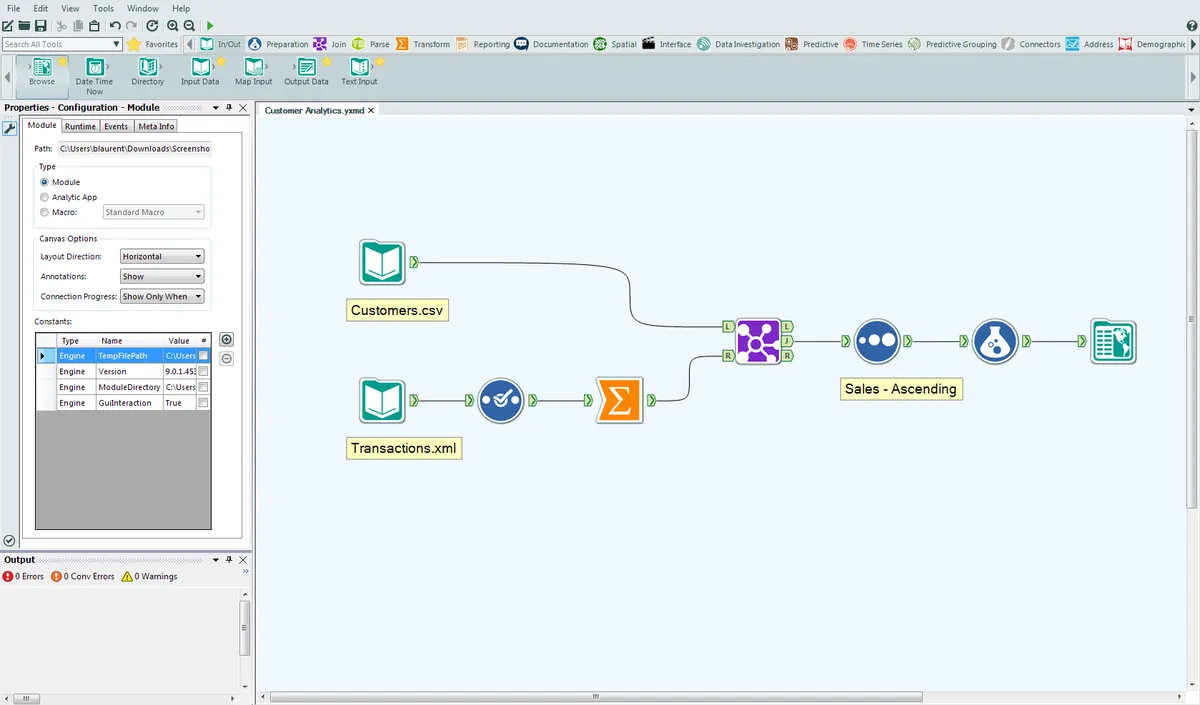 Interface Alteryx: image, ergonomie, alternatives Interface Alteryx: image, ergonomie, alternatives