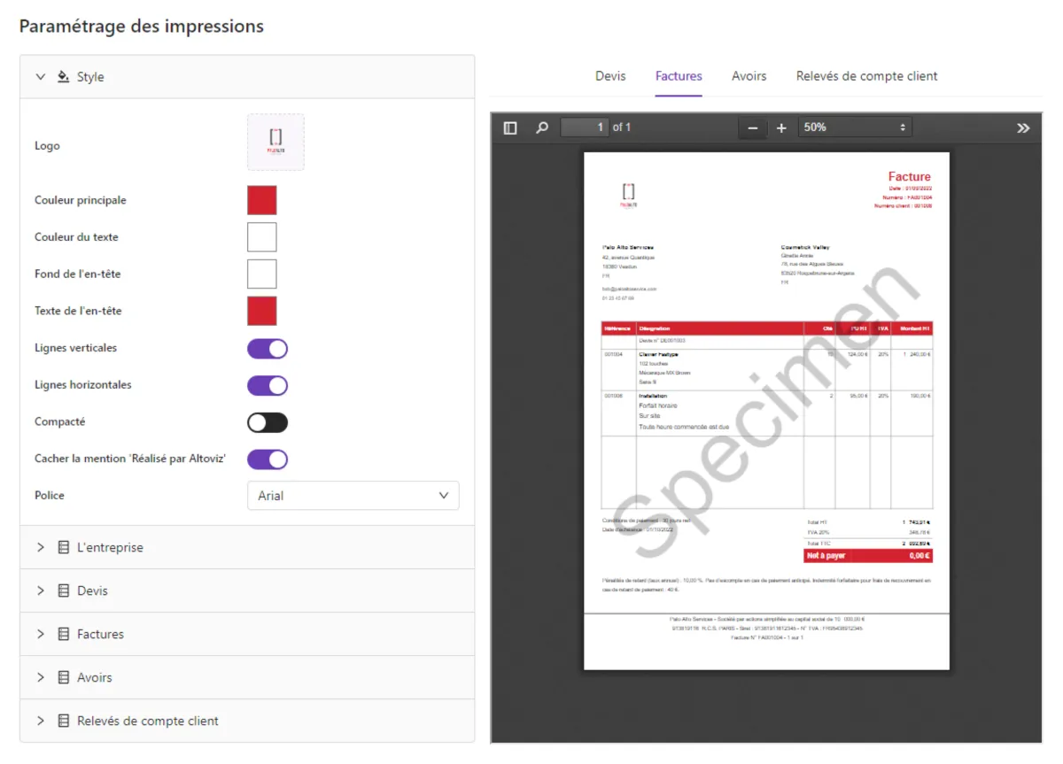 Interface Altoviz: fonctionnalités, prix, alternatives