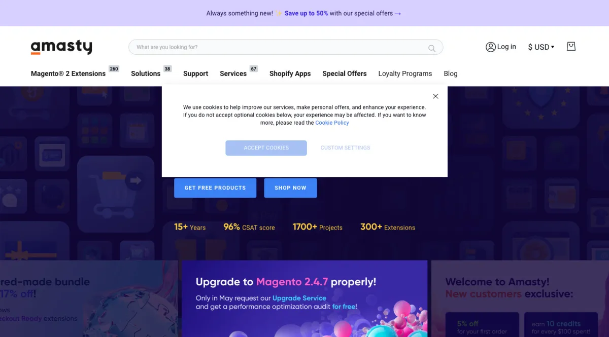 Interface Amasty : image, ergonomie, alternatives