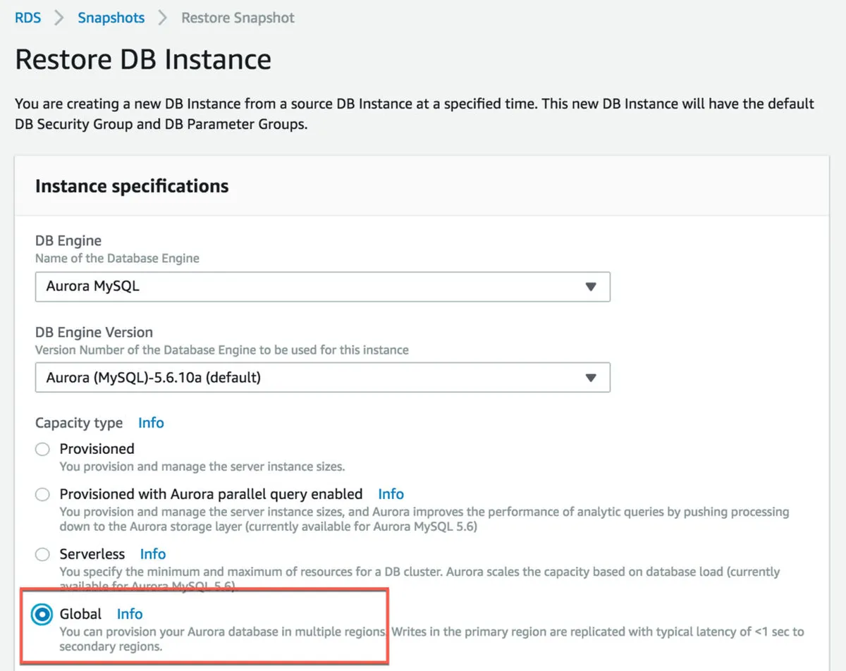 Interface Amazon AWS Aurora: fonctionnalités, prix, alternatives