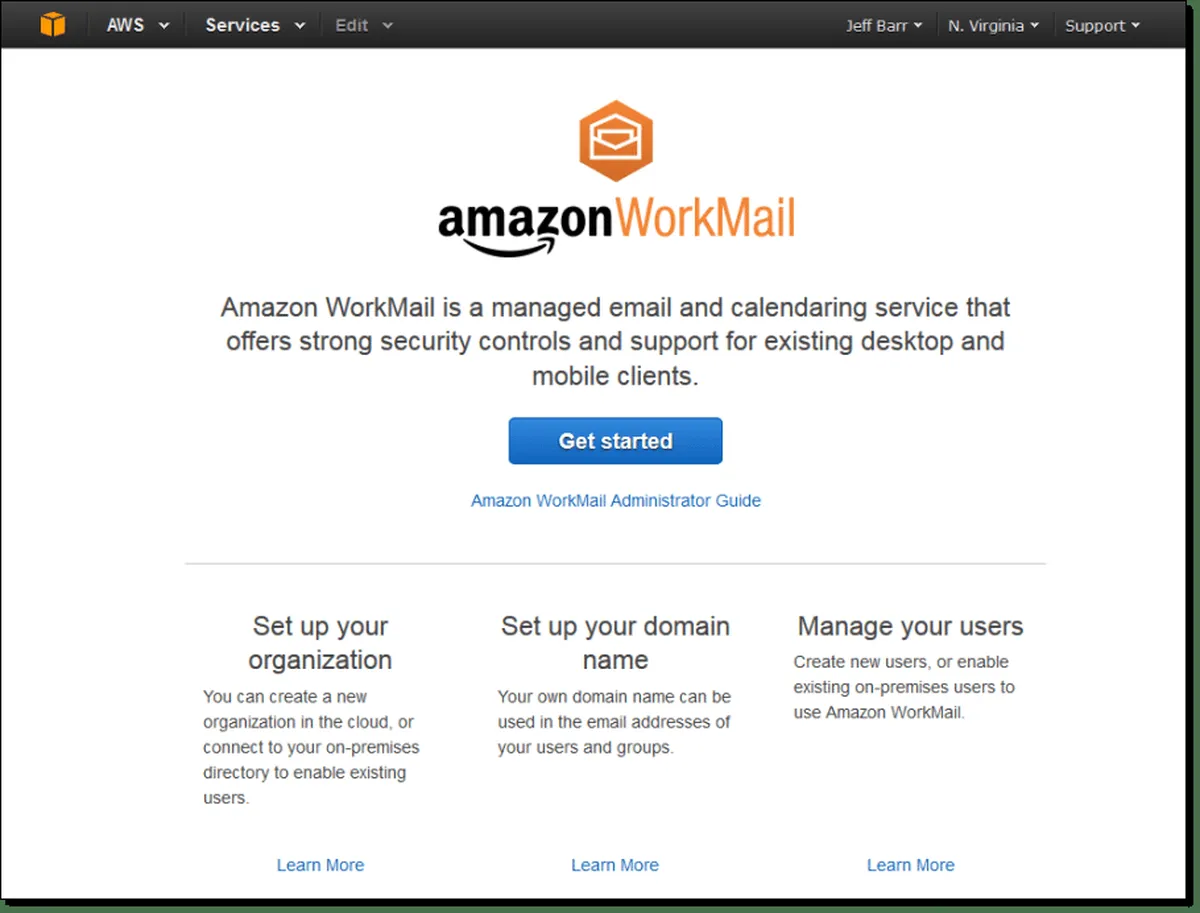 Amazon AWS Workmail: avis sur la messagerie électronique / webmail: fonctionnalités, avantages, inconvénients et tarifs Amazon AWS Workmail: avis sur la messagerie électronique / webmail: fonctionnalités, avantages, inconvénients et tarifs