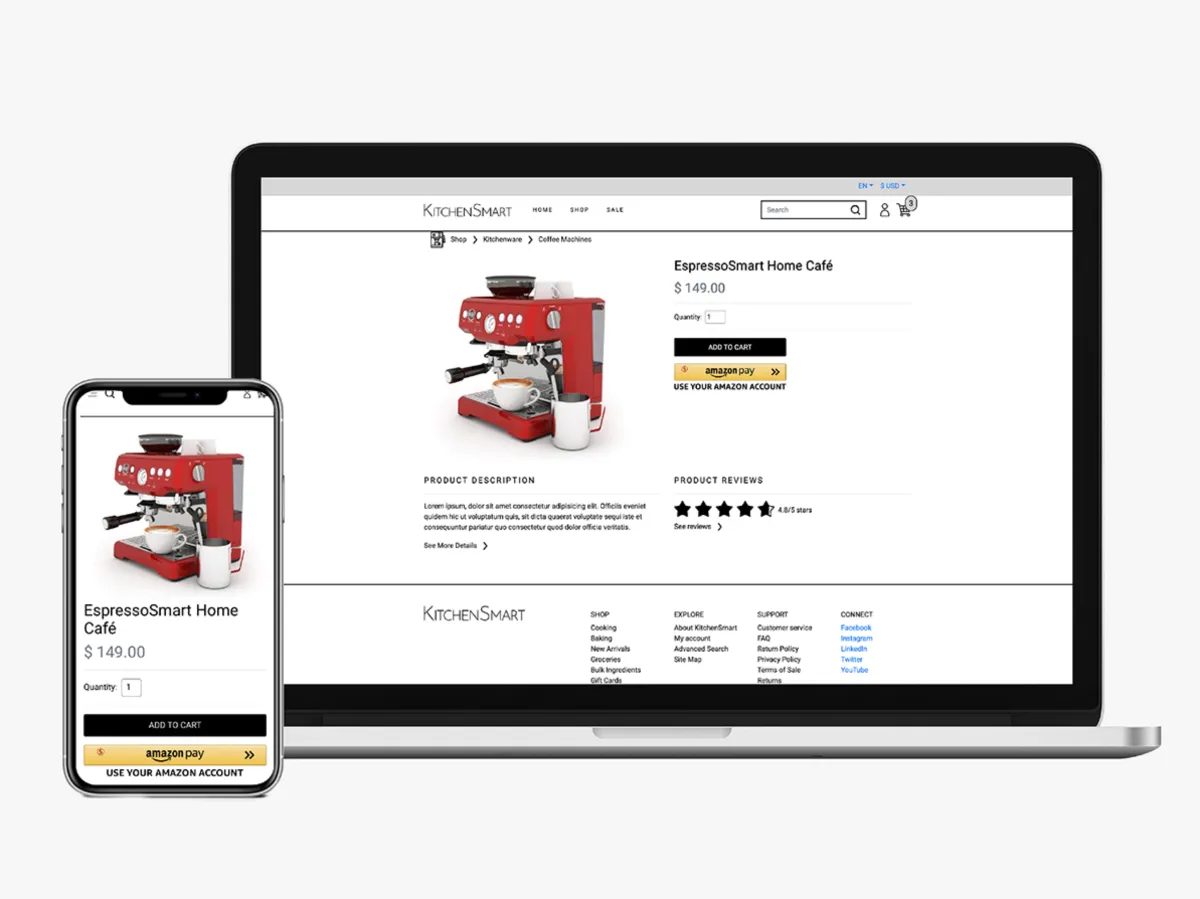 Interface Amazon Pay: fonctionnalités, prix, alternatives Interface Amazon Pay: fonctionnalités, prix, alternatives