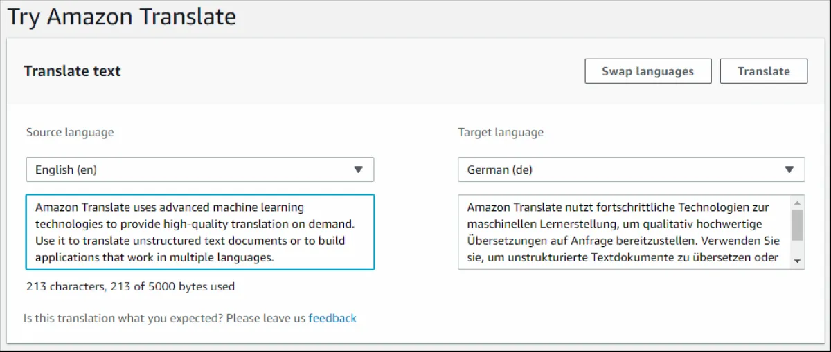 Notre avis sur Amazon Translate : un logiciel de traduction à découvrir