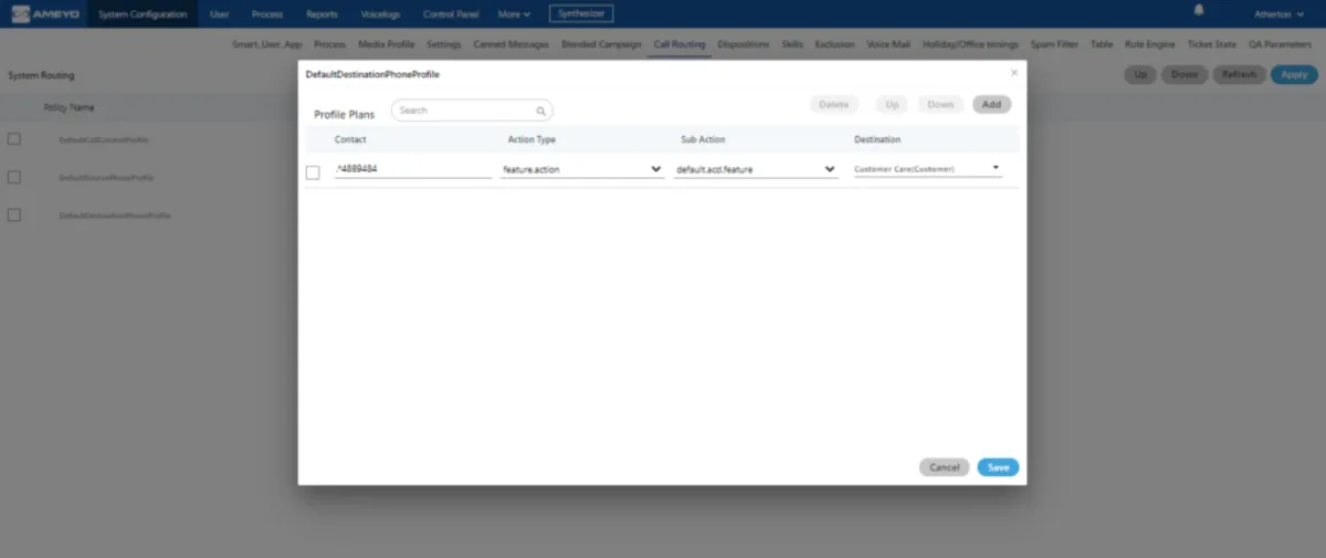 Interface Ameyo: fonctionnalités, prix, alternatives