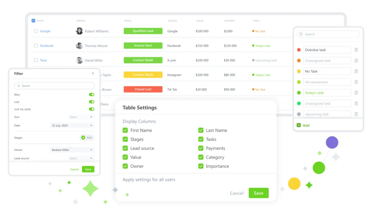 Interface Amwork: fonctionnalités, prix, alternatives