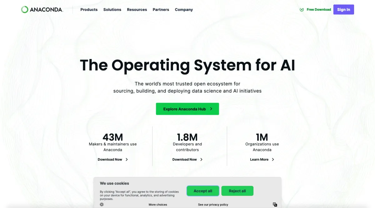 Interface Anaconda : fonctionnalités, prix, alternatives