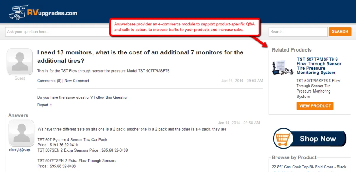 Interface Answerbase: image, ergonomie, alternatives Interface Answerbase: image, ergonomie, alternatives