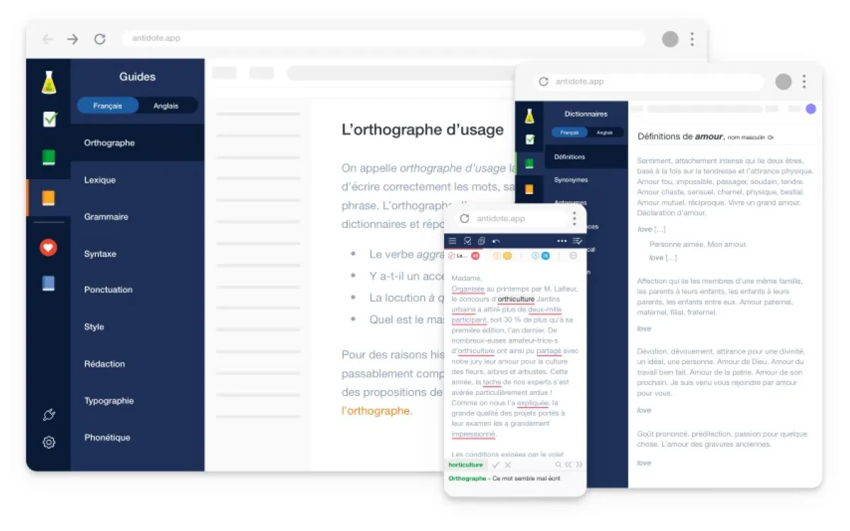 Antidote: avis sur le correcteur d'orthographe et grammaire: fonctionnalités, avantages, inconvénients et tarifs