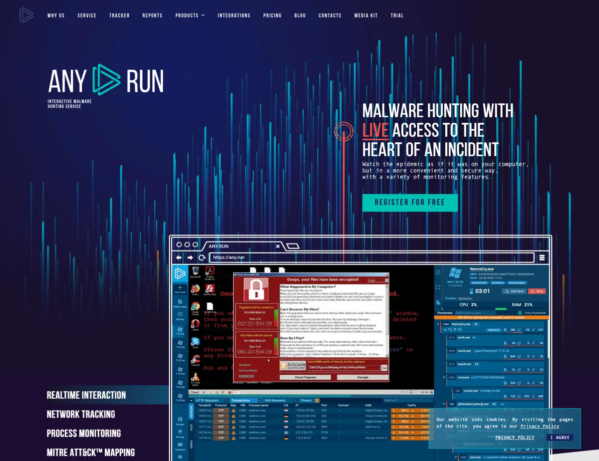 Interface ANY.RUN : image, ergonomie, alternatives