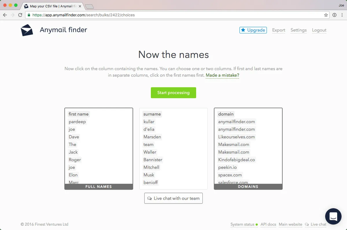 Notre avis sur Anymail Finder : un logiciel de vérification d'adresses email à découvrir