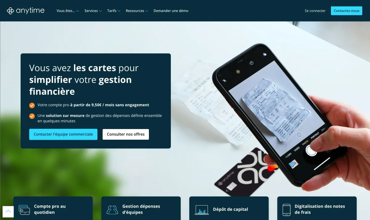 Interface Anytime : fonctionnalités, prix, alternatives Interface Anytime : fonctionnalités, prix, alternatives