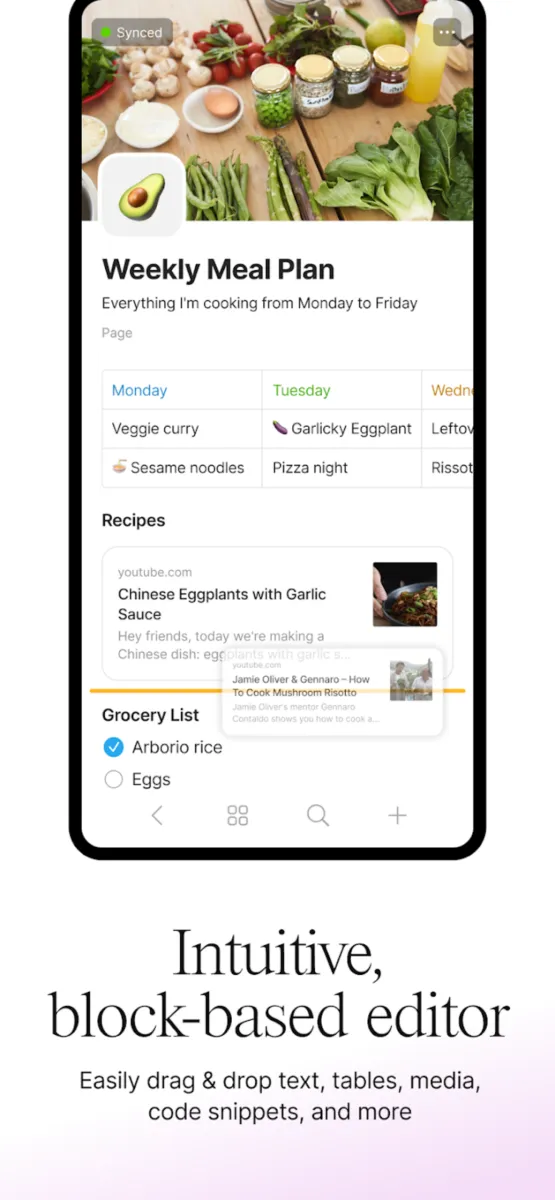 Interface Anytype: fonctionnalités, prix, alternatives