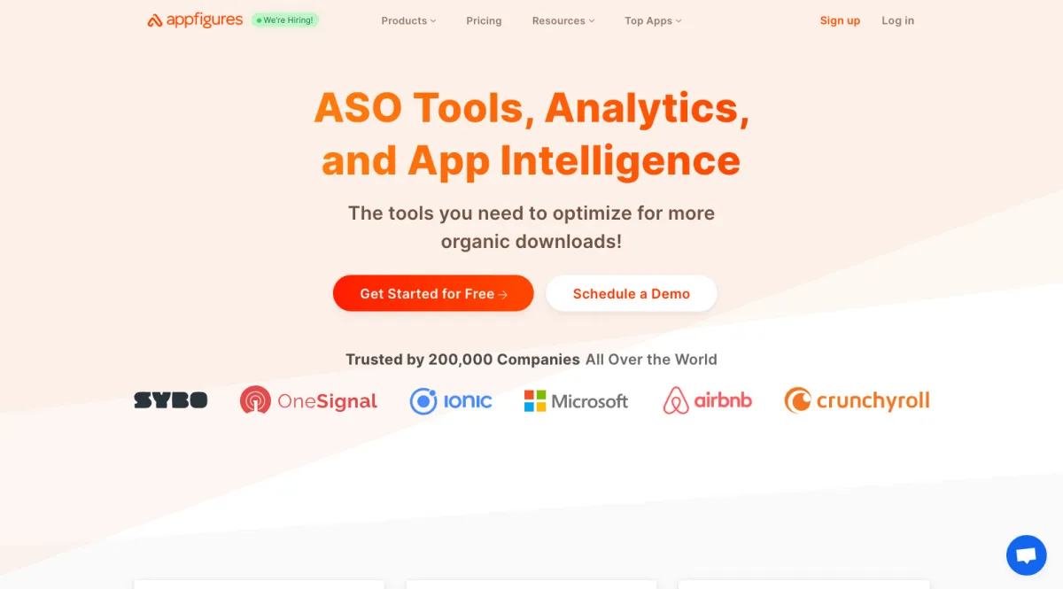 Interface Appfigures : image, ergonomie, alternatives Interface Appfigures : image, ergonomie, alternatives
