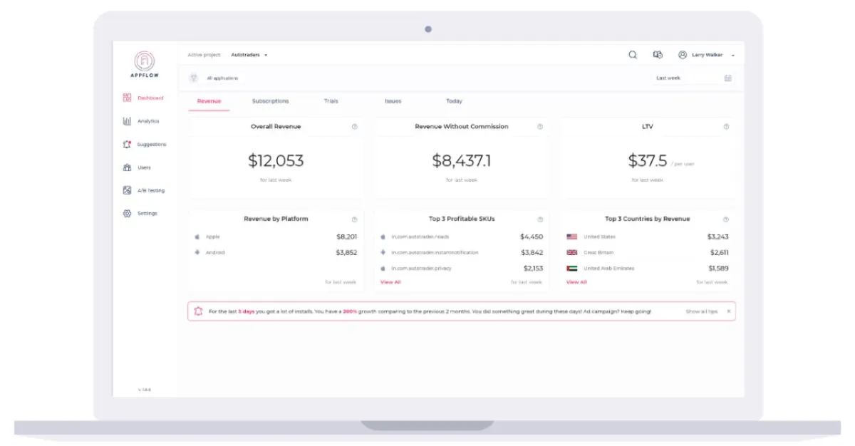 Notre avis sur Appflow : un logiciel d'A/B testing à découvrir
