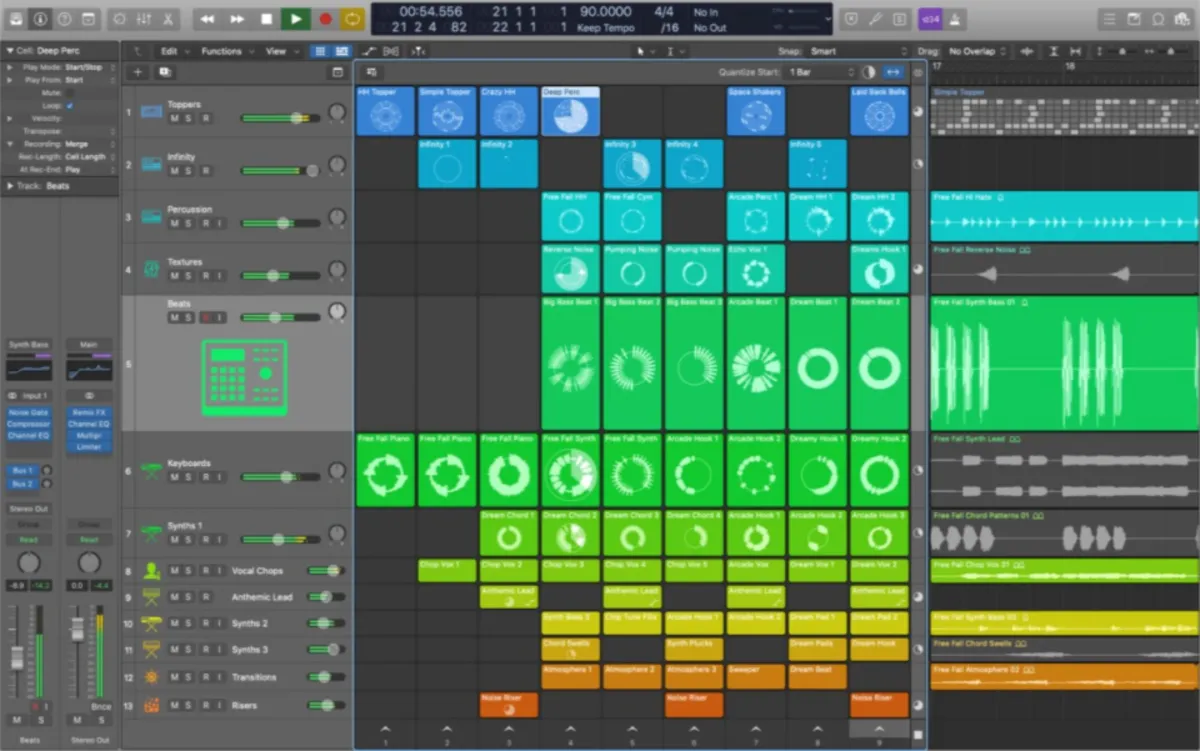 Interface Apple Logic Pro: fonctionnalités, prix, alternatives