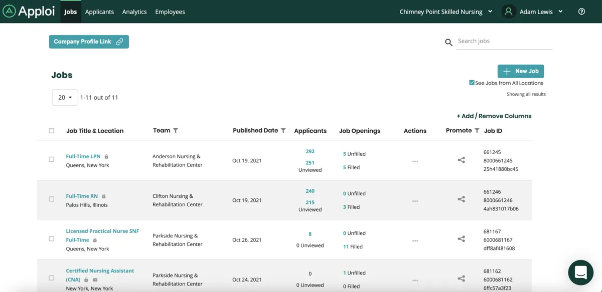 Interface Apploi: fonctionnalités, prix, alternatives