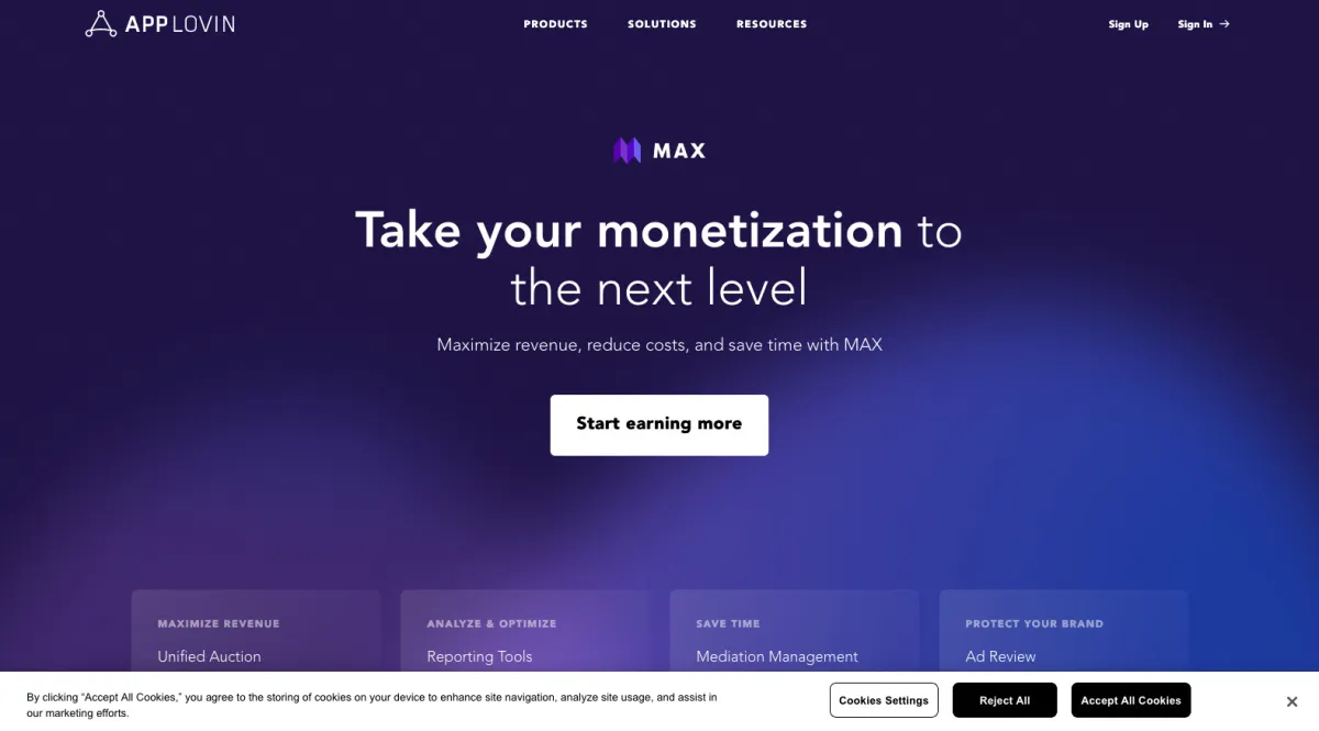 Interface AppLovin : fonctionnalités, prix, alternatives