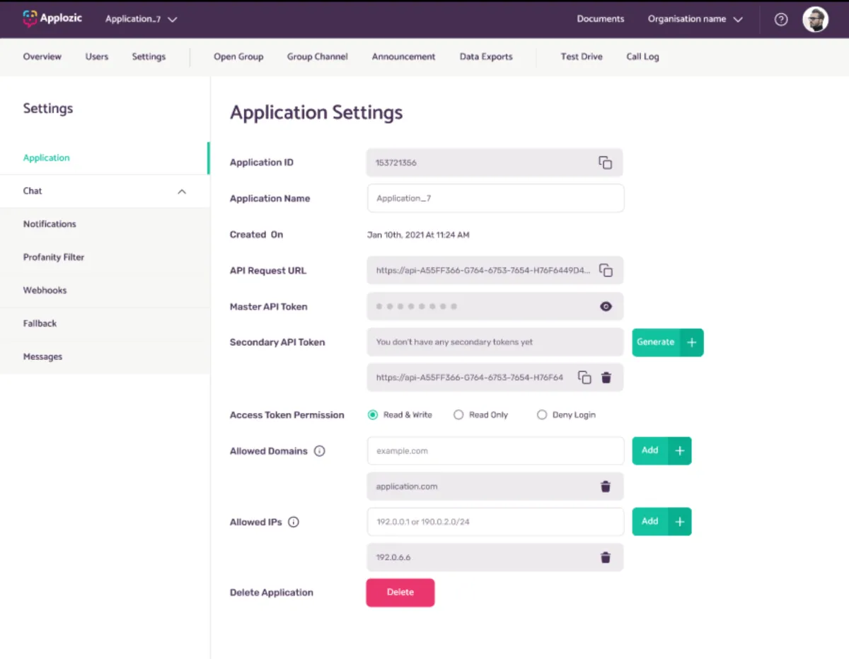 Interface Applozic: image, ergonomie, alternatives