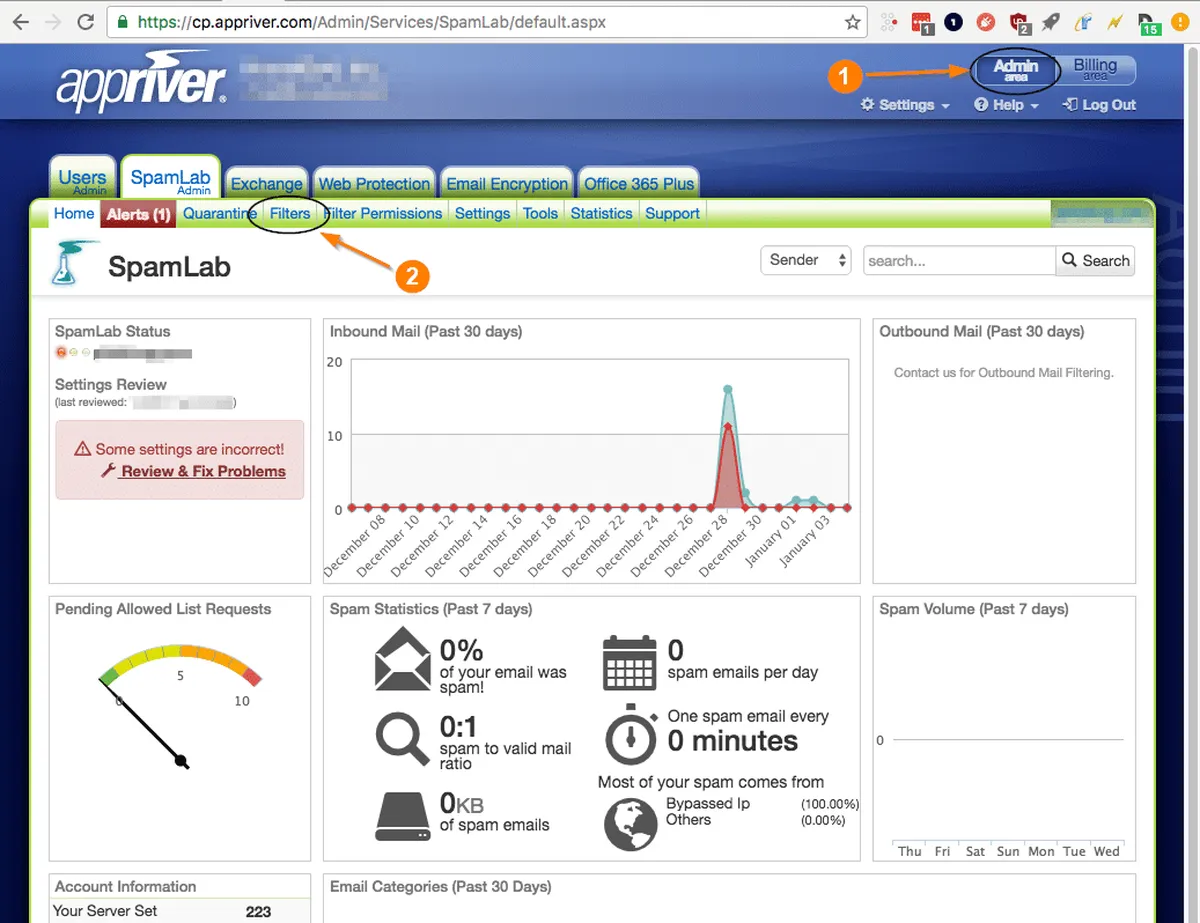 Notre avis sur AppRiver : un logiciel anti-spam et anti-phishing à découvrir