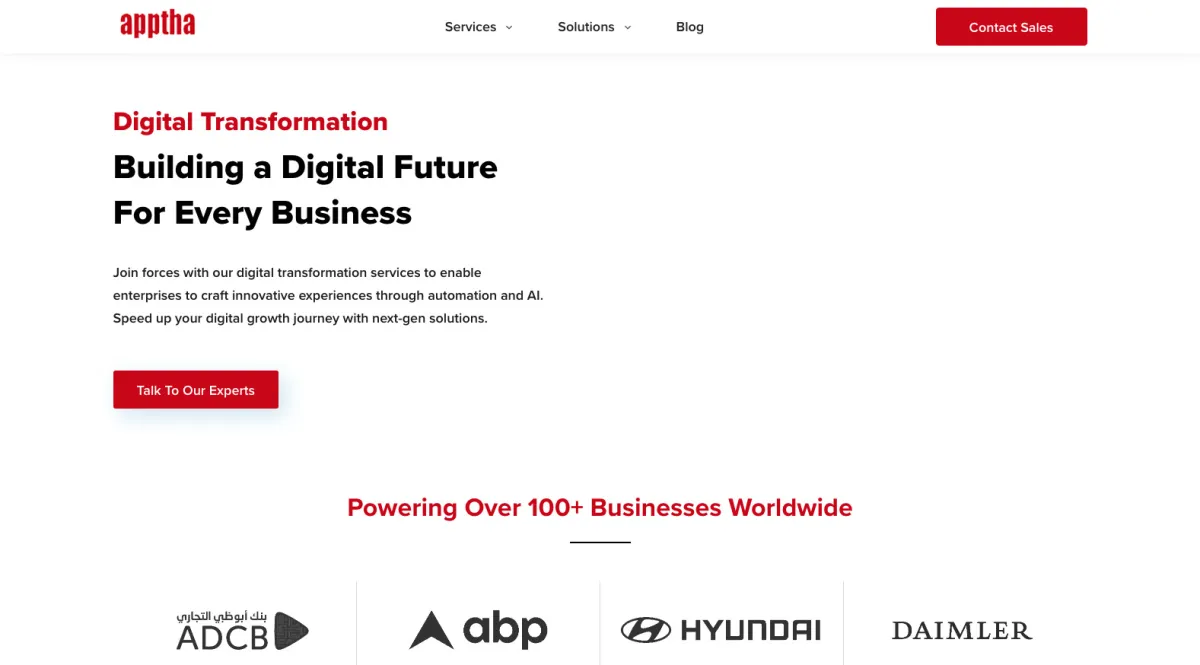 Interface Apptha : fonctionnalités, prix, alternatives