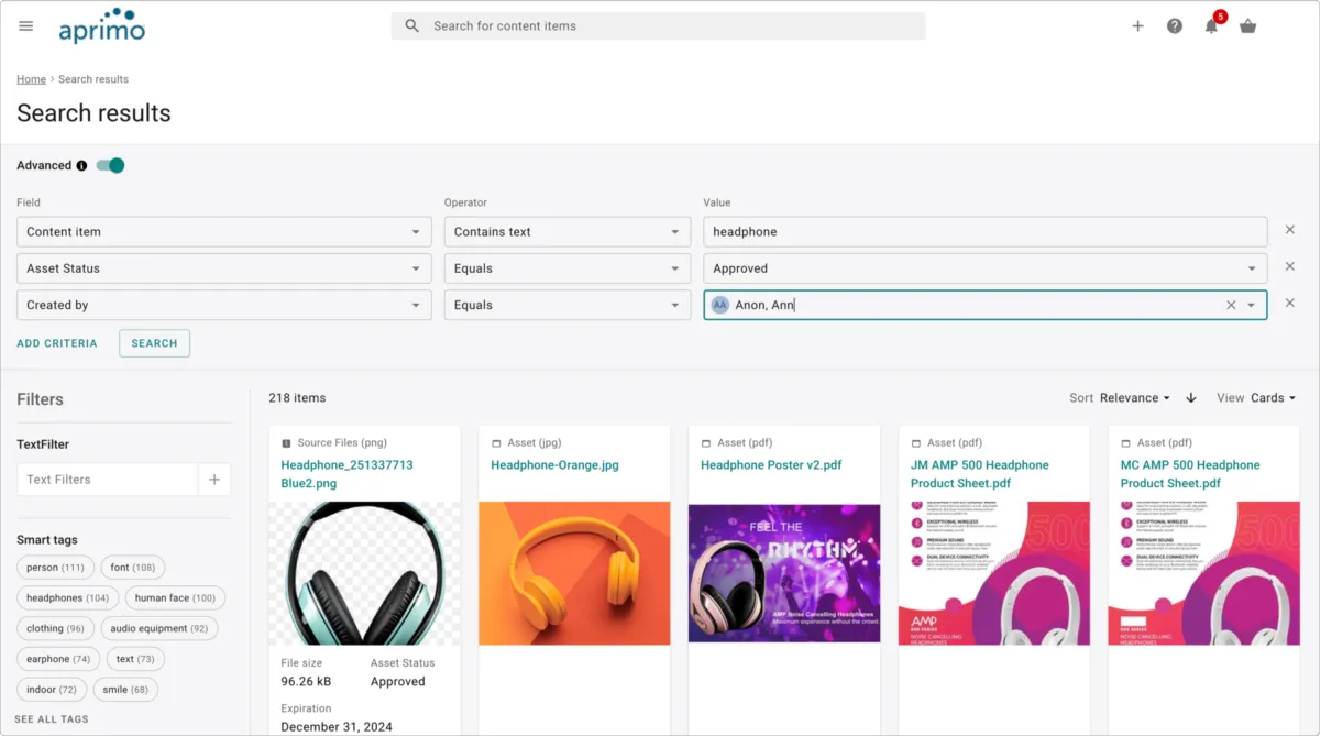 Interface Aprimo: image, ergonomie, alternatives Interface Aprimo: image, ergonomie, alternatives