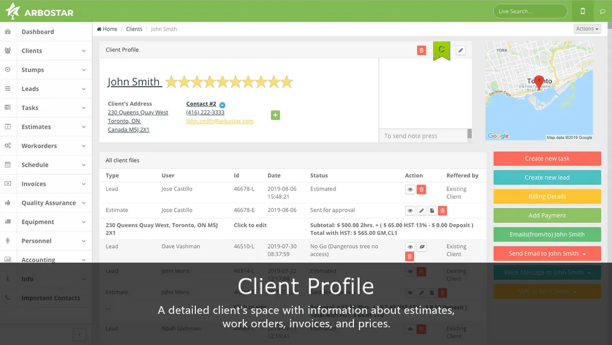 Interface ArboStar: fonctionnalités, prix, alternatives