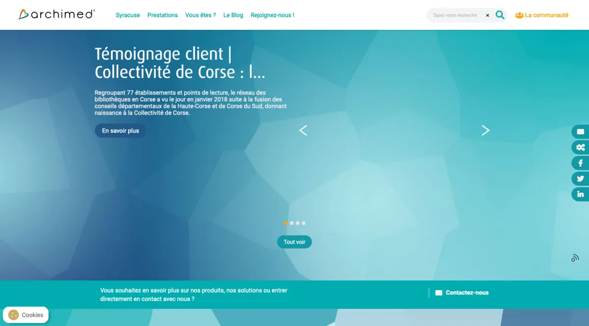 Interface Archimed : image, ergonomie, alternatives Interface Archimed : image, ergonomie, alternatives