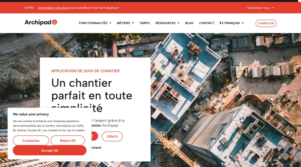 Interface Archipad : image, ergonomie, alternatives