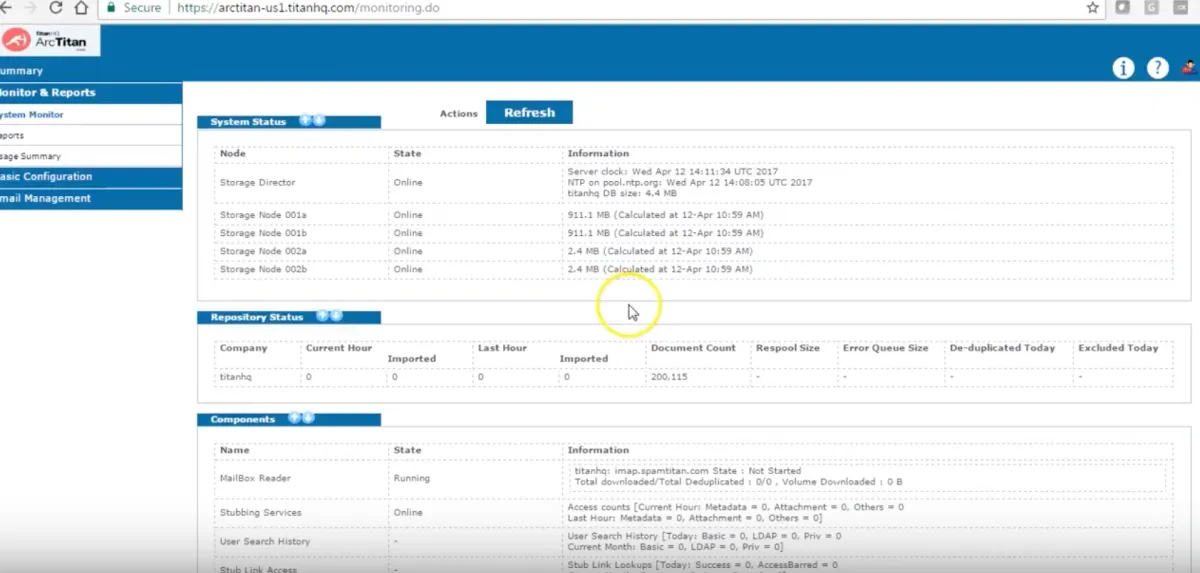 Notre avis sur ArcTitan Email Archiving : un logiciel de conformité (compliance) à découvrir