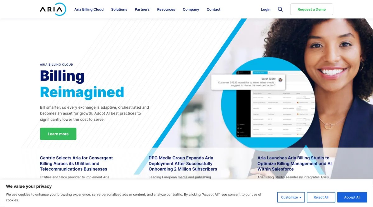 Aria Crescendo: avis sur le logiciel de facturation récurrente et abonnements: fonctionnalités, avantages, inconvénients et tarifs