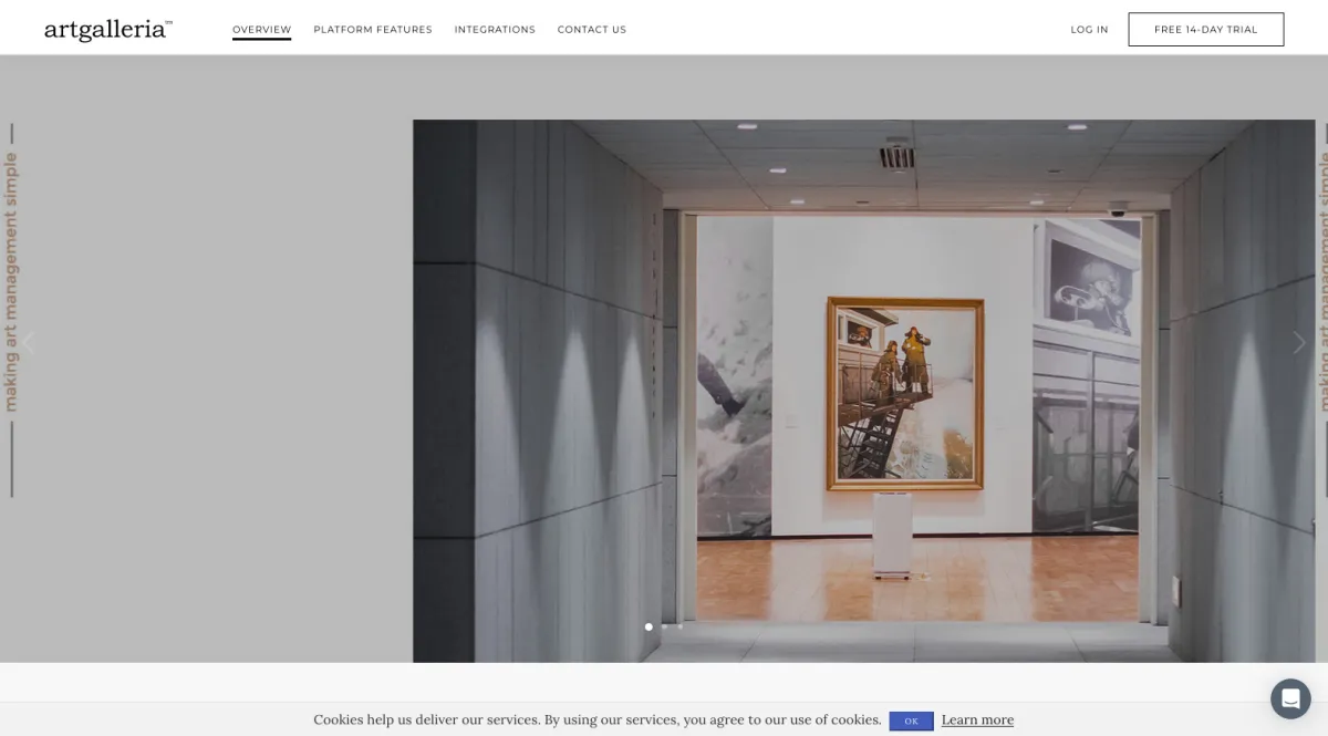 Art Galleria: avis sur le logiciel pour galerie d'art: fonctionnalités, avantages, inconvénients et tarifs