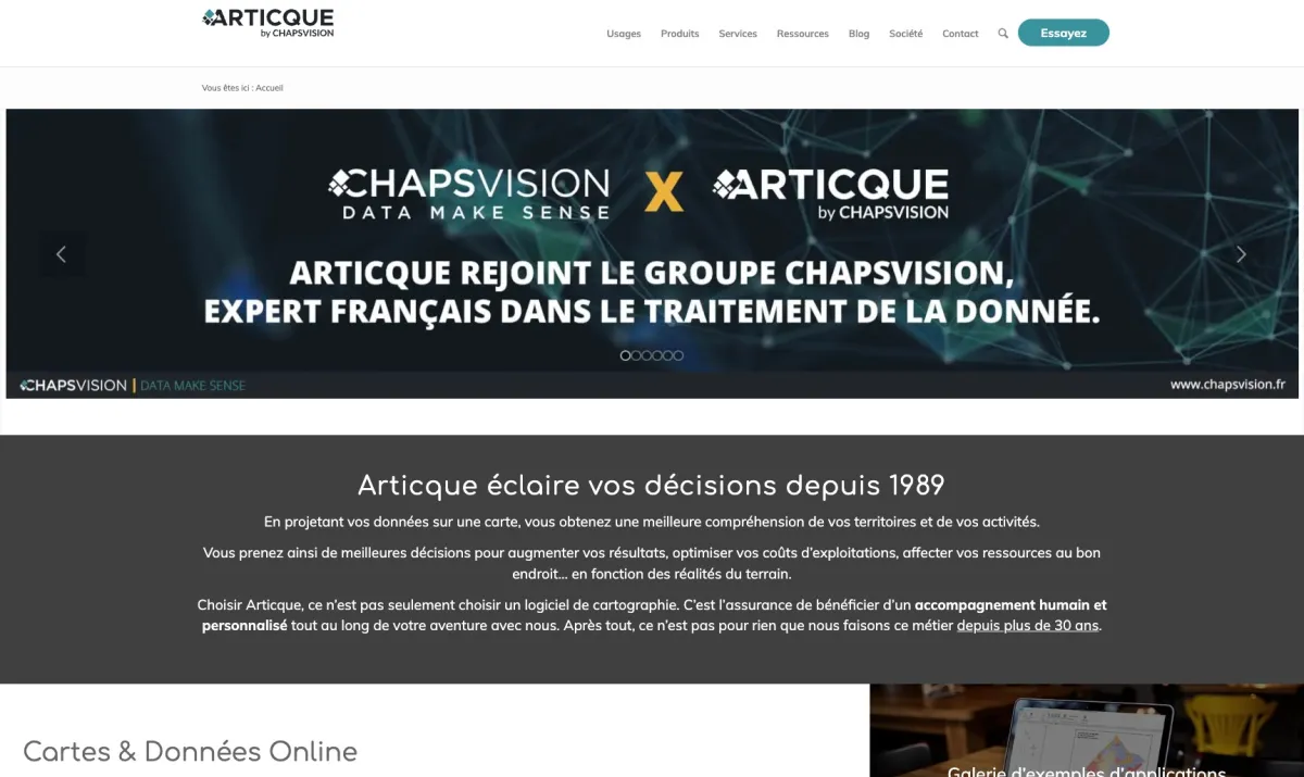 Interface Articque Cartes & Données : image, ergonomie, alternatives Interface Articque Cartes & Données : image, ergonomie, alternatives