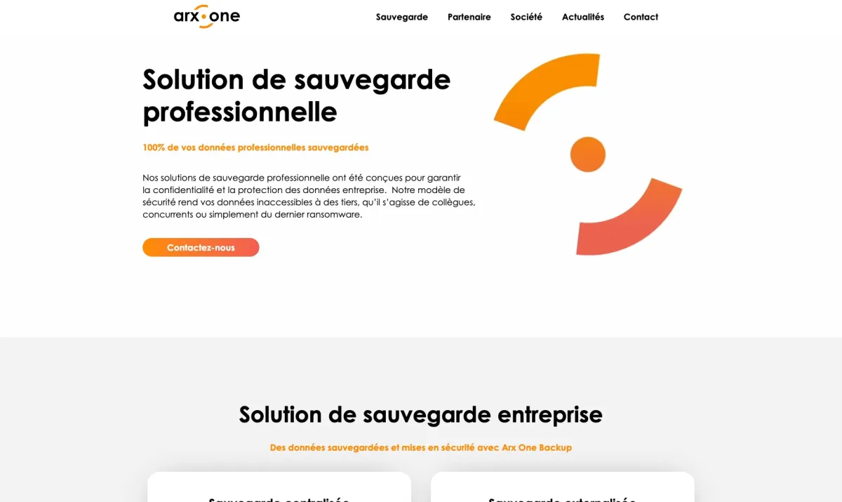 Interface Arx One Backup : fonctionnalités, prix, alternatives Interface Arx One Backup : fonctionnalités, prix, alternatives