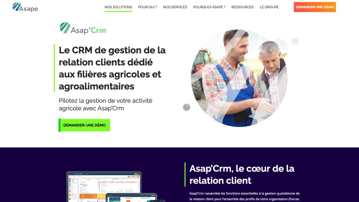 Interface ASAP'grc : fonctionnalités, prix, alternatives Interface ASAP'grc : fonctionnalités, prix, alternatives