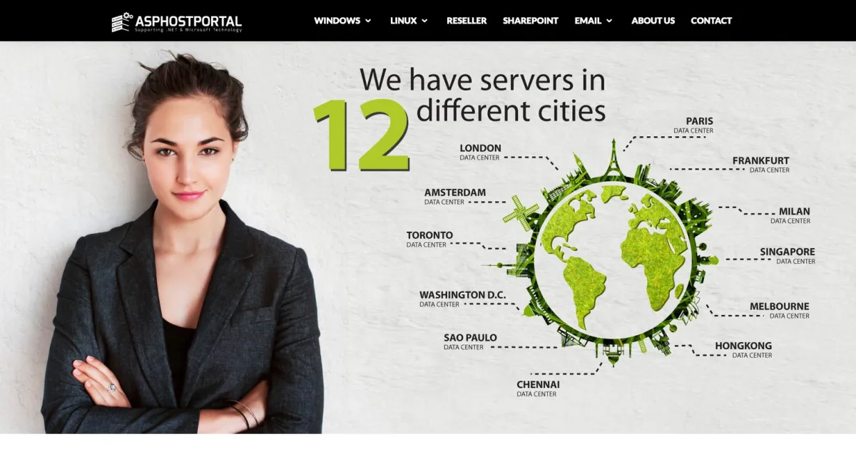 ASPHostPortal.com: avis sur le hébergeur web et gestionnaire de domaines: fonctionnalités, avantages, inconvénients et tarifs