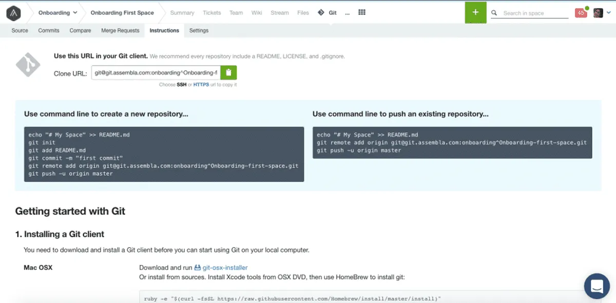 Interface Assembla: fonctionnalités, prix, alternatives