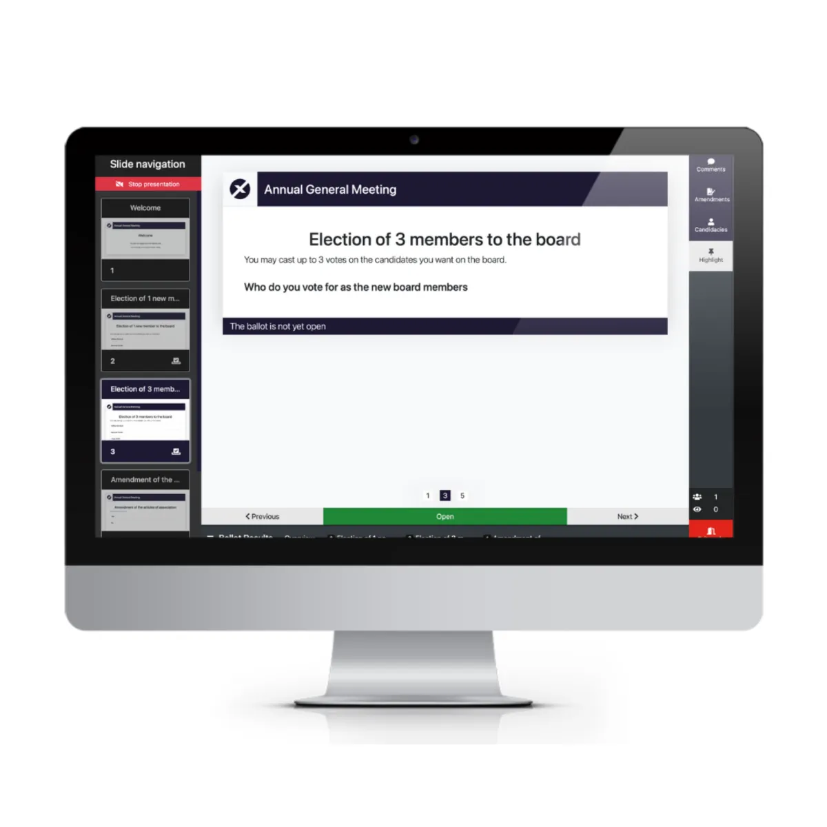 Interface Assembly Voting: fonctionnalités, prix, alternatives