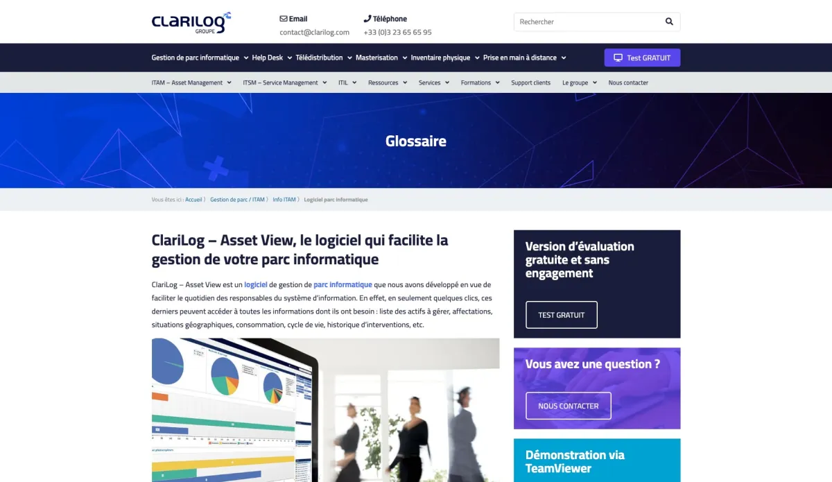 Notre avis sur Asset View Suite : un logiciel de gestion des actifs informatiques (ITAM) à découvrir