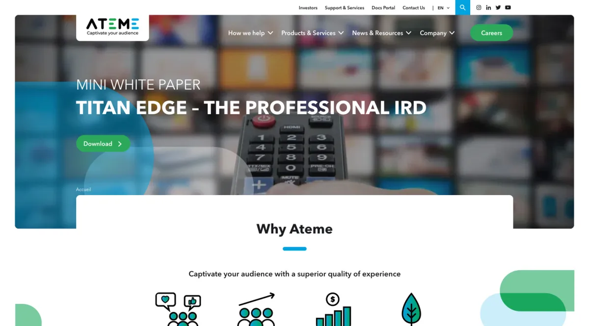 Interface Ateme : fonctionnalités, prix, alternatives