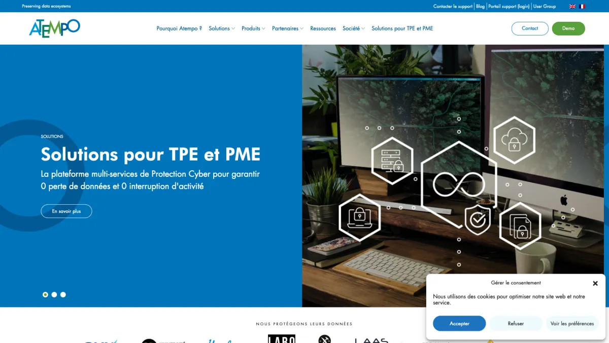 Interface Atempo : image, ergonomie, alternatives