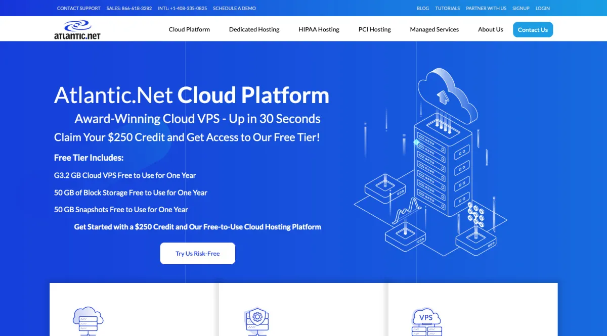 Interface atlantic.net : fonctionnalités, prix, alternatives